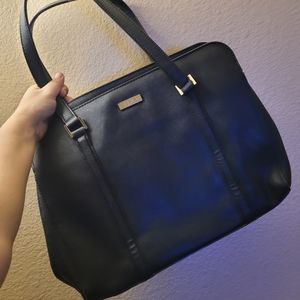Kate Spade Newbury Lane Black Saffiano Leather Tote Bag